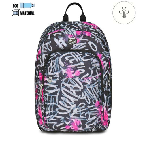 Picture of SEVEN PRO XXL DOUBLE REVERSABLE DETACH JET BLACK BACKPACK
